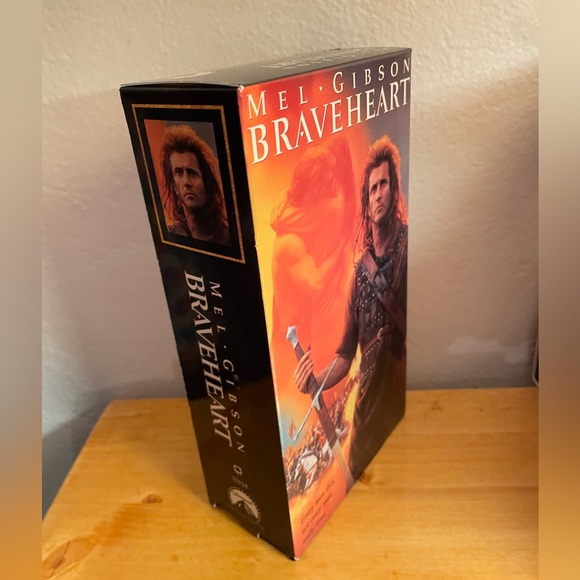 ⚔️ Vintage Braveheart 1995 Paramount Mel Gibson Sophie Marceau Video Cassette ⚔️ - Picture 2 of 4